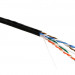 Кабель витая пара Hyperline, U/UTP, 4 пар., кат. 5е, проводник Ø 0,61мм, AWG24, LSZH (нг(A)-HF), 100МГц, 1м (бухта 100м), многожильный (patсh), тип прокладки: внутри зданий, цвет: чёрный