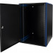 Шкаф телекоммуникационный настенный Datarex, 19", 15U, 624х600х600 мм (ВхШхГ), дверь: металл, боковая панель: сплошная съемная, разборный, цвет: чёрный