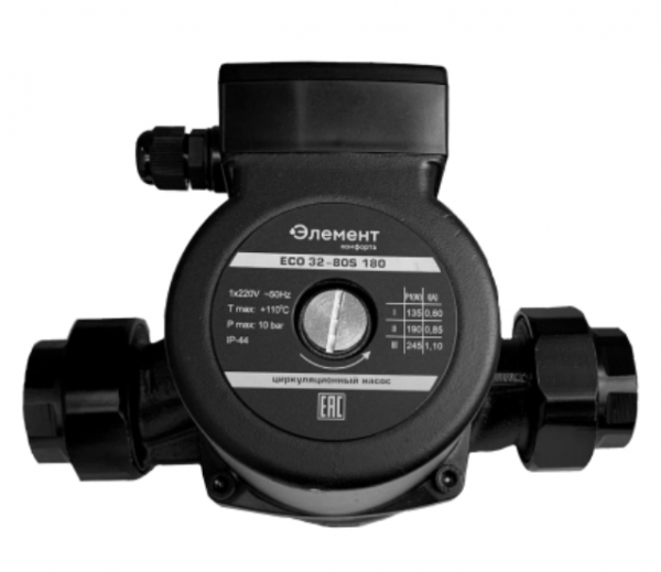 Насос для отопления Элемент Комфорта ECO 32-80S 180 с гайками