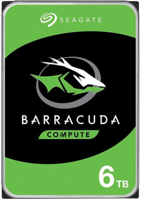 Жёсткий диск Seagate BarraCuda, 6 ТБ, SATA, 5 400 rpm, ST6000DM003