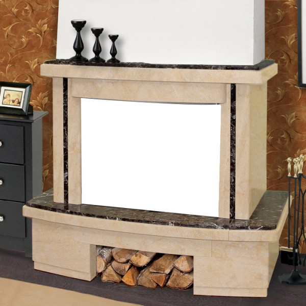 Пристенная облицовка MadeIra Alba Giallo, Emperador М c800