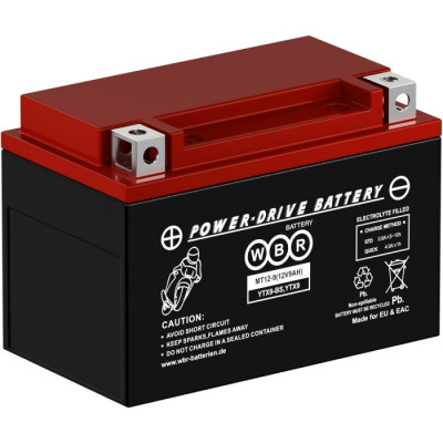 Аккумулятор для ИБП WBR MT, 105х87х150 мм (ВхШхГ),  необслуживаемый свинцово-кислотный,  12V/9 Ач, (MT12-9)