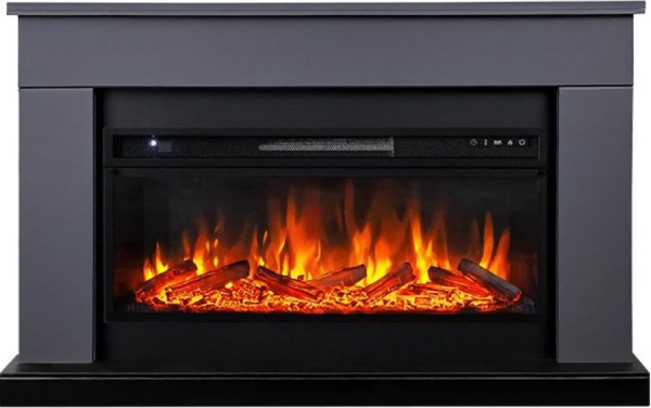 Линейный электрокамин Royal Flame BERGEN серый графит c очагом Vision 42 LED