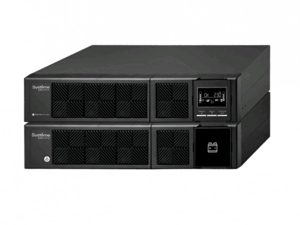 ИБП Systeme Electric Smart-Save Online SRV, 2000ВА, lcd дисплей, онлайн, универсальный, 412х438х172 (ШхГхВ), 230V, 4U,  однофазный, Ethernet, (SRVSE2KRTXLI)