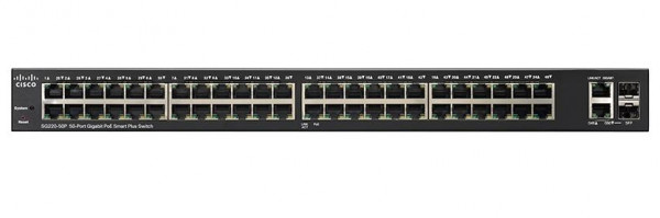 Коммутатор Cisco, SG250-50P-K9-EU