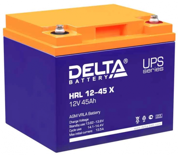 Аккумуляторная батарея Delta HRL12-45X
