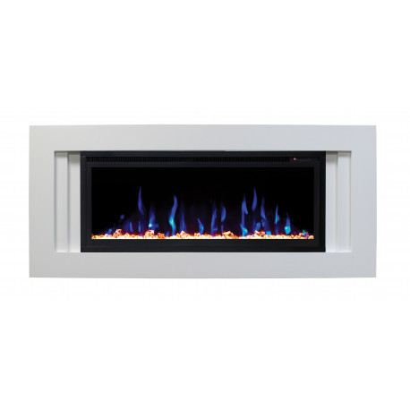 Электрокамин с широким очагом 3D Real-Flame Stockholm 42 WT-P591/WT-P511 с очагом Saphir 42