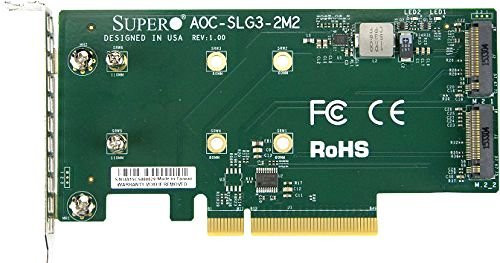 Плата расширения SuperMicro AOC-SLG3-2M2-O