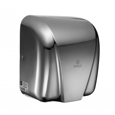 Металлическая сушилка для рук BINELE rSpeed (металл, полированная)