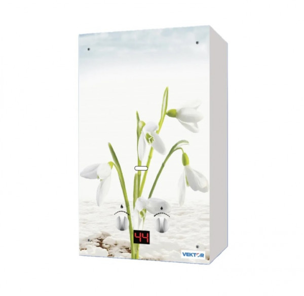 Газовый проточный водонагреватель VEKTOR eco G (Подснежник)