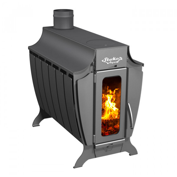 Дровяная печь Ермак Stoker 220 Aqua-G