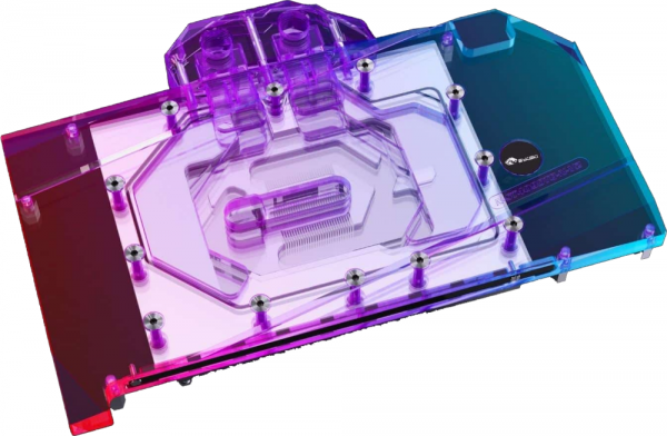 Водоблок для видеокарты Bykski N-ST4090TQ-X-V2 5V A-RGB+Backplate