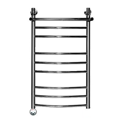 Электрический полотенцесушитель Ника ЛД(г2)/ВП Электрический (Лесенка Дуга/Верхняя Полка/группа2) 80х40 -9 лев