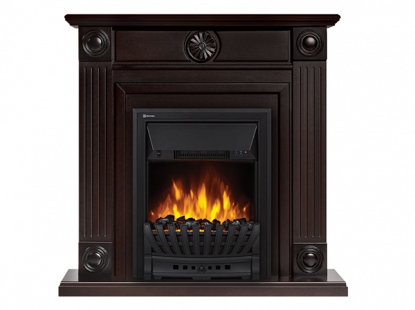 Электрокамин с классическим очагом 2D Electrolux EFP/P-1020LS с порталом Firelight Frame Classic шпон венге