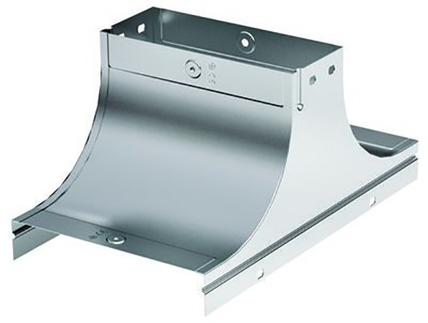 Крышка для отвода DKC S5 Combitech, Т-образн., вертикальная, 80х200 мм (ВхШ), длина: 340 мм, с перфорацией, для металлических лотков, толщина: 1 мм, сталь, покрытие: м. Сендзимира, с комплектом крепежа