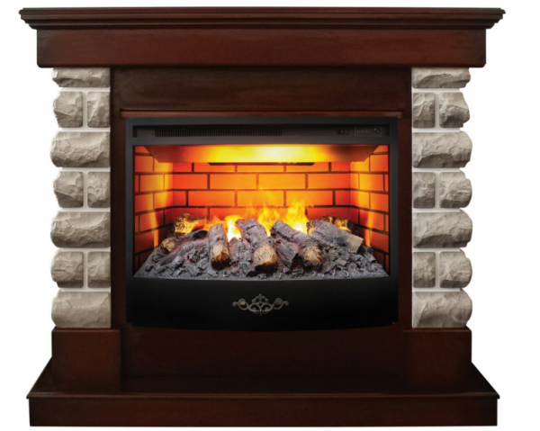 Электрокамин с широким очагом 3D Real-Flame Arizona 25,5 с очагом 3D Firestar 25,5