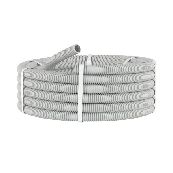 Гофрированная труба DKC Octopus, ПВХ, легкая, D20 мм, без зонда, цвет серый, бухта, 100 м