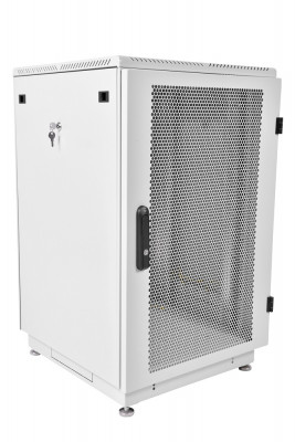 Шкаф серверный напольный ЦМО ШТК-М, IP20, 27U, 1360х600х800 мм (ВхШхГ), дверь: перфорация, задняя дверь: перфорация, боковая панель: сплошная съемная, цвет: серый, (ШТК-М-27.6.8-44АА )