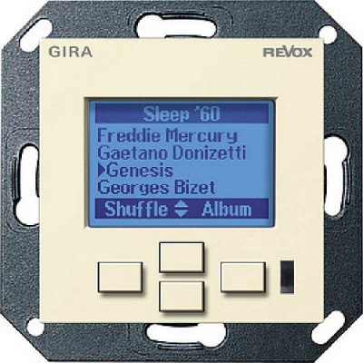Настенная панель управления Revox M217 display GIRA System 55 (глянцевый кремовый)