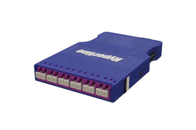 Кассета оптическая Hyperline PPTR-CSS FO, standard, 12хОВ портов: 6, LC (Duplex), OM4 50/125, цвет: синий