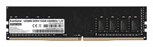 Оперативная память 16Gb DDR4 2400MHz ExeGate HiPower (EX288045RUS)