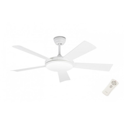 Вентилятор с подсветкой Faro SAONA WHITE CEILING FAN LED 24W (33803)