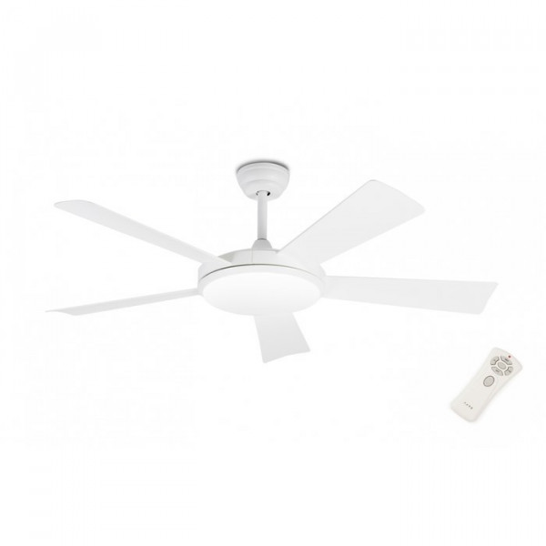 Вентилятор с подсветкой Faro SAONA WHITE CEILING FAN LED 24W (33803)