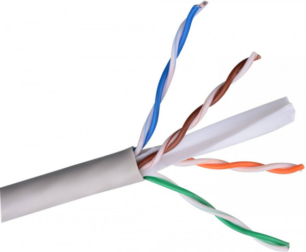 Бухта ExeGate UTP4-C6-CCA-S23-IN-PVC-GY-305, 305м