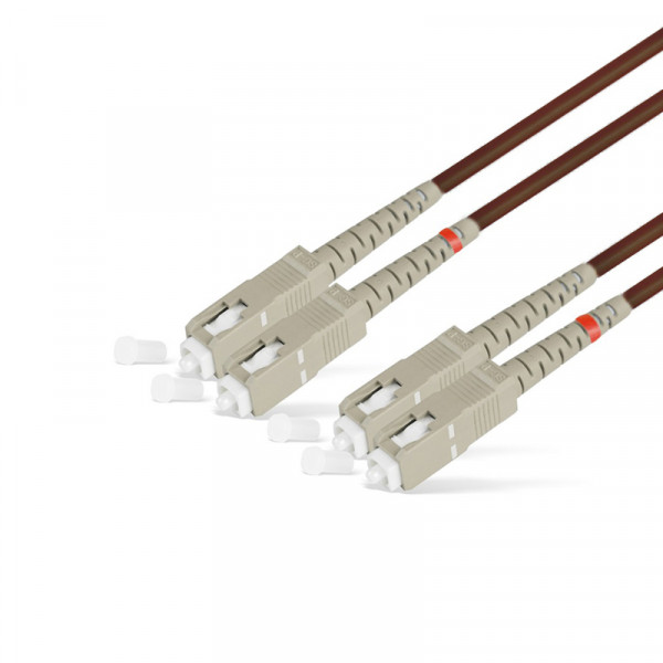 Коммутационный шнур оптический Hyperline, Duplex SC/SC, OM2 50/125, LSZH, Ø 2мм, 30м, цвет: чёрный, (FC-D2-50-SC/PR-SC/PR-H-30M-LSZH-BK)