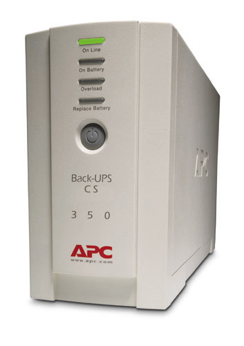 ИБП APC Back-UPS, 350ВА, линейно-интерактивный, напольный, 91х284х165 (ШхГхВ), 230V,  однофазный, (BK350EI)