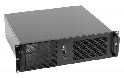 Корпус серверный Cabeus, внутренний, 19", 3U, 133х430х390 мм (ВхШхГ), для шкафов и стоек, цвет: чёрный, без блока питания