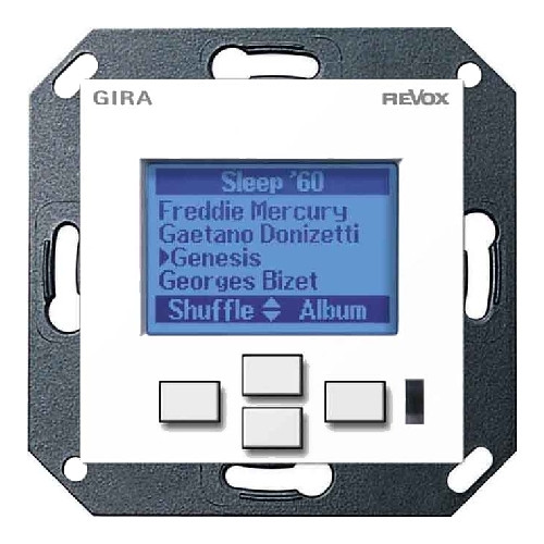 Настенная панель управления Revox M217 display GIRA System 55 (глянцевый белый)