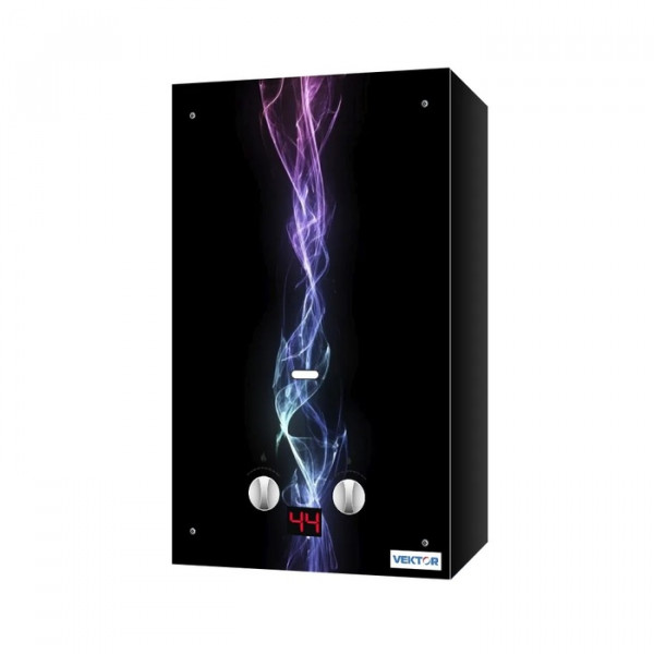 Газовый проточный водонагреватель VEKTOR eco G (дым)