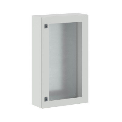 Шкаф электротехнический настенный DKC CE, IP66, 1000х600х250 мм (ВхШхГ), дверь: стекло, корпус: сталь листовая, цвет: серый, с монтажной панелью, (R5CEX1069)