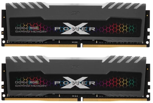 Оперативная память 32Gb DDR4 3200MHz Silicon Power XPower Turbine RGB (SP032GXLZU320BDB) (2x16Gb)