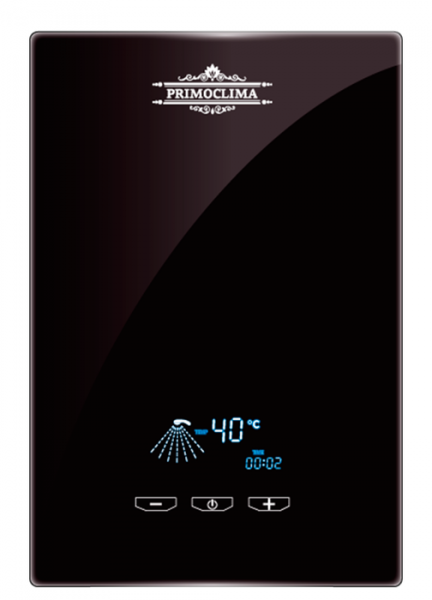 Электрический проточный водонагреватель 8 кВт Primoclima VITA 8.5 кВт, черный