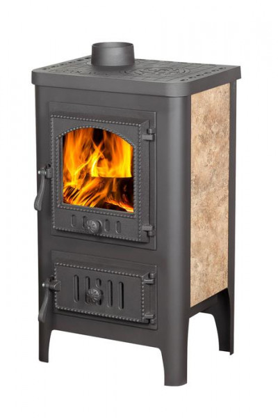 Дровяная печь ЭКОКАМИН БАВАРИЯ ОПТИМА ЧУГУН с плитой