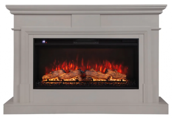 Линейный электрокамин Real-Flame Marco 36 BG-P615 c очагом Joker 36