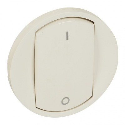 Лицевая панель для выключателя Legrand Celiane, 146х97 мм (ВхШ), кол-во клавиш: 1, с символами 1 и 0, цвет: слоновая кость, (LEG.066218)