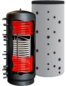 Бак-аккумулятор послойного нагрева  Galmet MULTI-INOX 1000 (2 стал. теплообм.)
