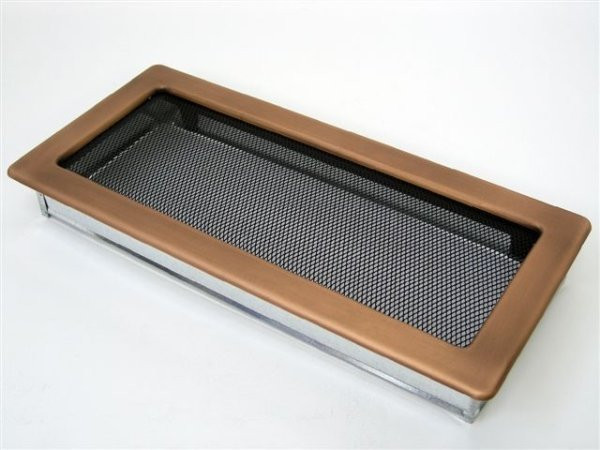 Вентиляционная решетка для камина Kratki 17х37 гальваника под медь 37MG