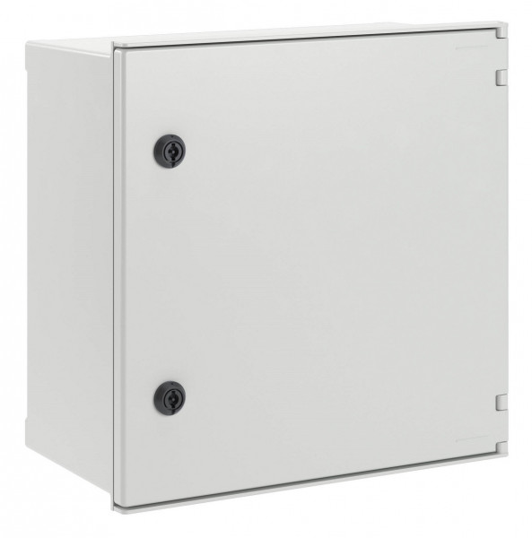 Шкаф электротехнический настенный DKC Conchiglia, IP66, 400х400х200 мм (ВхШхГ), дверь: пластик, корпус: пластик, цвет: серый, 2 замка, без МП, (CN50442)