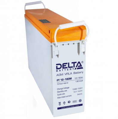 Аккумулятор для ИБП Delta Battery FT-M, 323х125х546 мм (ВхШхГ),  Необслуживаемый свинцово-кислотный,  12V/180 Ач, цвет: белый, (FT 12-180 M)