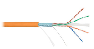 Кабель «витая пара» (LAN) для структурированных систем связи F/UTP 4pair, Cat6a, Solid, In, нг(А)-HF (NMC 4255C-OR)
