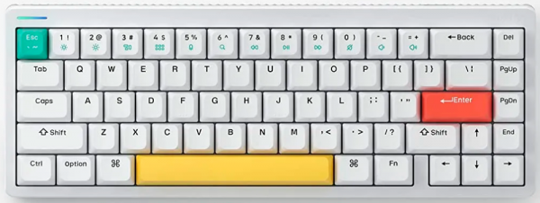 Клавиатура NuPhy Halo 65 Wireless (Red Switch) RGB White