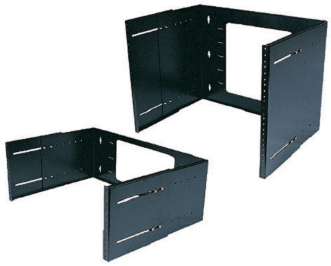 Кронштейн Lanmaster, настенный, 4U, 177х227х488 мм (ВхШхГ), регулируемая глубина 230-340 мм, 19", цвет: чёрный