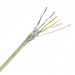 Кабель витая пара Hyperline, SF/UTP, 4 пар., кат. 5е, проводник Ø 0,93мм, AWG26, LSZH (нг(A)-HF), 1м (бухта 305м), тип прокладки: внутри зданий, цвет: серый