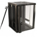 Шкаф телекоммуникационный настенный Hyperline TWB, 19", 6U, 367х600х450 мм (ВхШхГ), дверь: стекло, боковая панель: сплошная съемная, разборный, цвет: чёрный