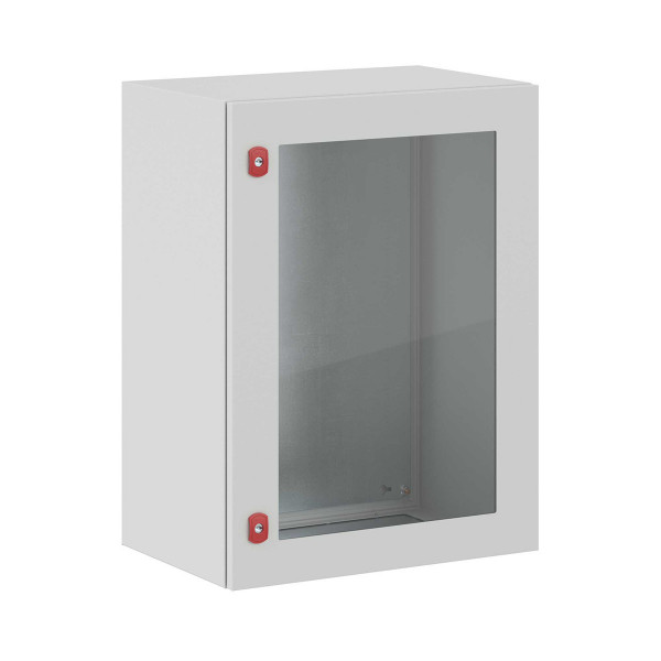 Шкаф электротехнический настенный DKC ST, IP66, 800х600х400 мм (ВхШхГ), дверь: стекло, корпус: сталь листовая, цвет: серый, с монтажной панелью, (R5STX0864)