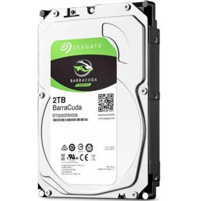 Жёсткий диск Seagate BarraCuda, 2 ТБ, SATA, 7 200 rpm, ST2000DM008